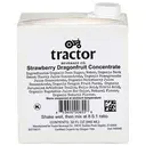Tractor Beverage Co Organic Strawberry Dragonfruit Concentrate, 32 ...