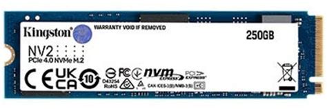 KINGSTON NV2 250 GB Laptop, Desktop, All in One PC's Black PCIe NVMe ...