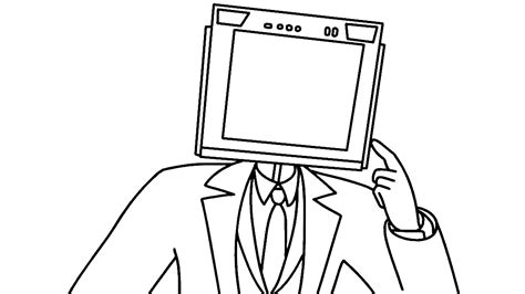 30 Coloring TV Man free - Download or color online