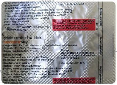 Diamicron XR 60mg Tablet 15s | Uses,Price & Substitues