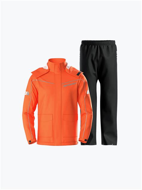 Motowolf Raincoat MDL0403 100D Satin Raincoat Jacket And Pants Orange ...