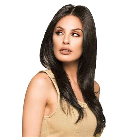 AKASHKRISHNA Full Head Hair wig for woman, Natural Black Straight Hair ...