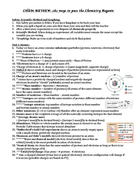 CHEM 281: Comprehensive Review for Passing the Chemistry Regents Exam ...