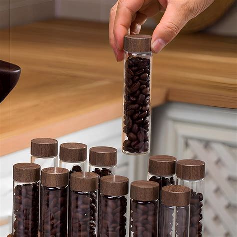 DJAPWPX 12Pcs Coffee Bean Storage Tubes Coffee Bean India | Ubuy