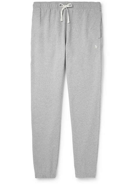 Polo Ralph Lauren - Tapered Logo-Embroidered Cotton-Jersey Sweatpants ...