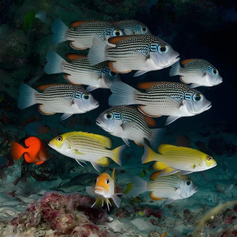 Group of fish in the water | Premium AI-generated image