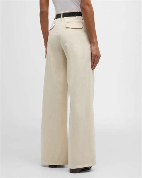 Rag & Bone Sofie Wide-Leg Chino Pants | Neiman Marcus