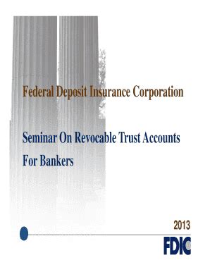 Fillable Online fdic Revocable Trust Accounts - 12 Fax Email Print ...