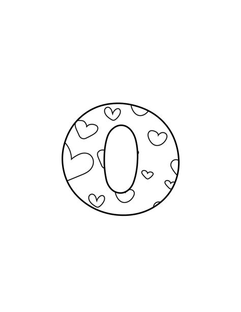Free Printable Bubble Letters: Valentine Bubble Letter O