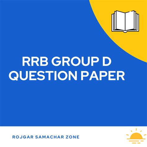 RRB Group D Previous Year Question Paper PDF with Answers - Rojgar ...
