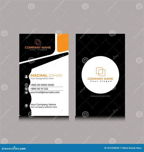 Vertical Business Card Design 的图像结果