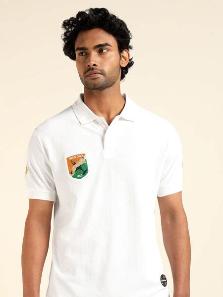 White Tiger Polo Shirts for Men Online | Regular Fit, 100% Cotton ...