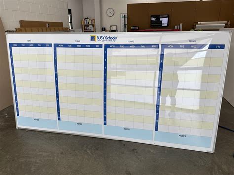 Custom Yearly Calendar Whiteboard — Branded Whiteboards - Whiteboards ...