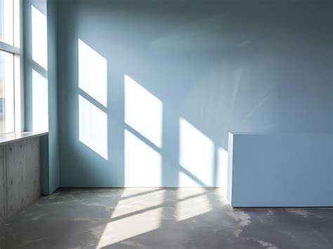 Minimalist interior with sunlight streaming through windows | Premium ...