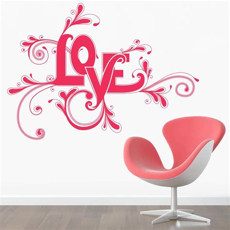 StickMe 'Lovely Love Wall Sticker ' -SM436 (Multi Colour, Vinyl - 90cm ...
