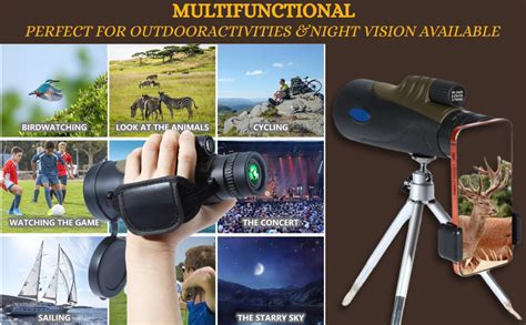Buy Fotocart 10-30x50 Monocular with Smartphone Adapter & Tripod, Low ...