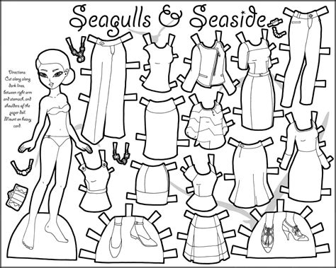 Paper Doll Dress Up Coloring Pages [2025]