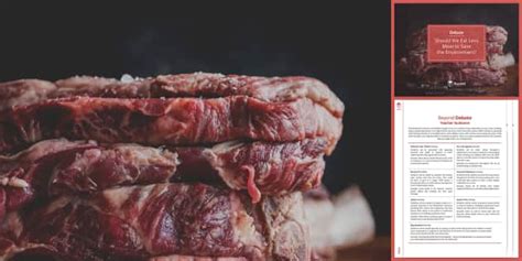 Should We Eat Less Meat to Save the Environment? Debate Pack