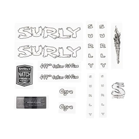 Surly Ogre Decal Sets White – United By Cycling