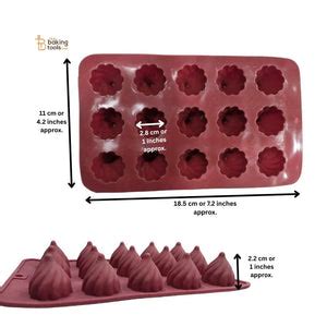 15 Cavity Silicone Modak Mould | Swirled Modak Maker