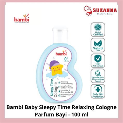 Jual Bambi Baby Sleepy Time Relaxing Cologne Parfum Bayi - 100 ml ...