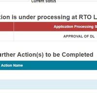 RTO India — driving license not been approved yet