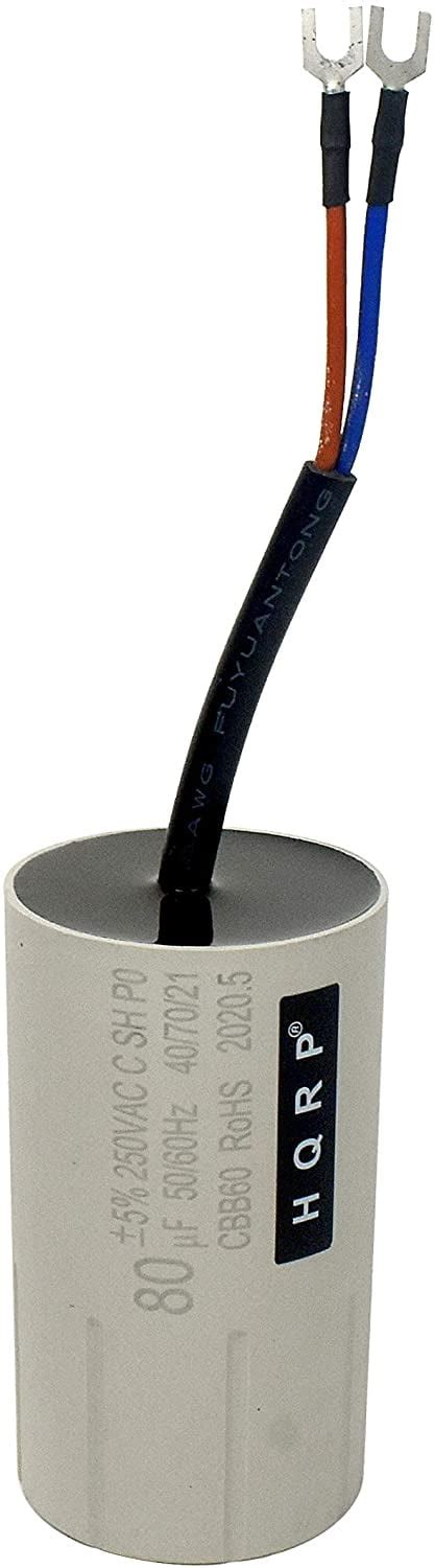 HQRP 80uf 250V Run Capacitor AC Electric Motor Start India | Ubuy