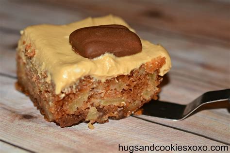 Butterfinger Apple Blondies with Salted Caramel Cream Cheese Frosting ...
