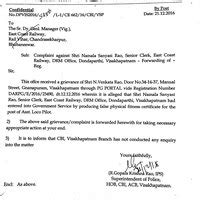 Indian Railways — railway illegal entry in govt. service by producing ...