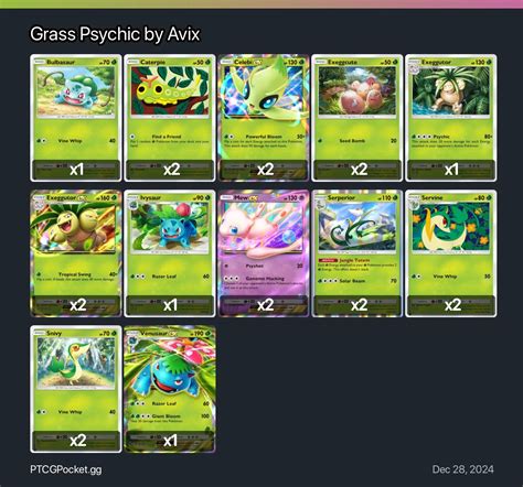 Grass Psychic by Avix - Pokémon TCG Pocket