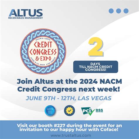 ALTUS Receivables Management on LinkedIn: #nacm #creditcongress #lasvegas