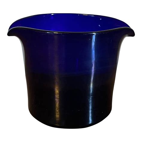 Antique George III Cobalt Blue Glass Wine Rinser Bowl Circa 1800 | Chairish