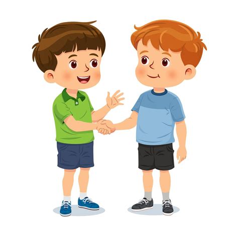 Little boy handshake and greet his friend with smile | Arabic kids ...