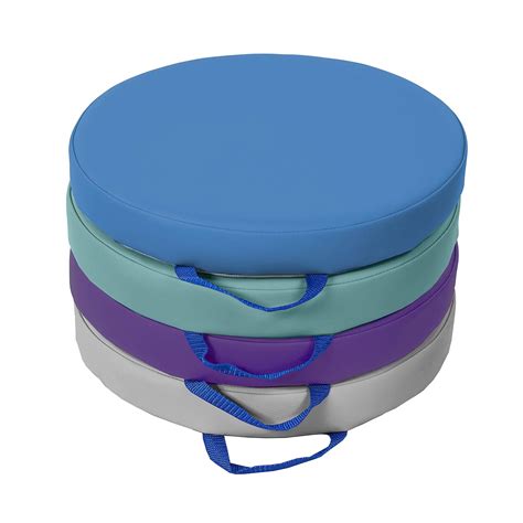 SoftScape 15 inch Round Floor Cushions with Handles; India | Ubuy