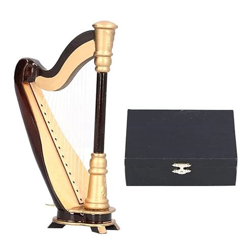 Mini Harp Model, Home Office Table Decoration Instrument Mini Musical ...