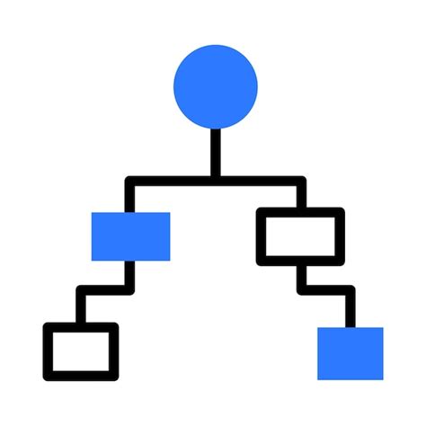 Hierarchical flowchart depicting process and organization | Premium Vector