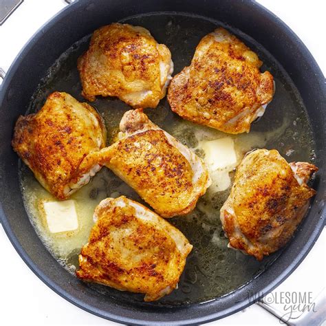 Pan Fried Chicken Thighs (So Juicy!) - Wholesome Yum