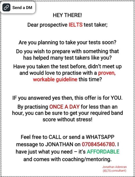 My Dear IELTS guys, Compliments of the… | Jonathan Adeniran