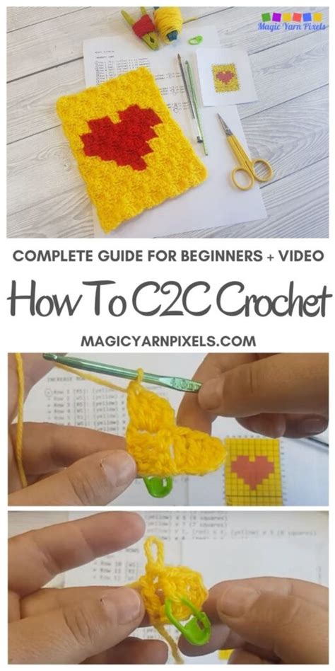 C2C Crochet Tutorial 的图像结果