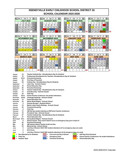 Keeneyville District 20 Calendar 25-26 [PDF] revised - EduCounty