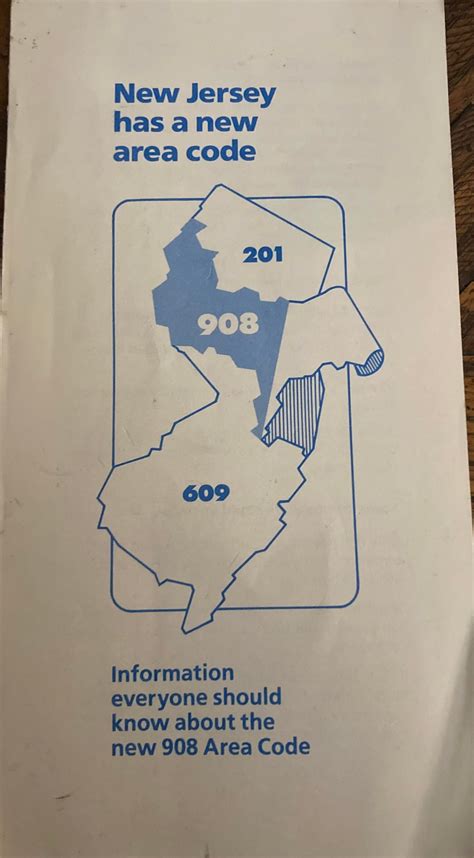 Image result for NJ Area Code Map