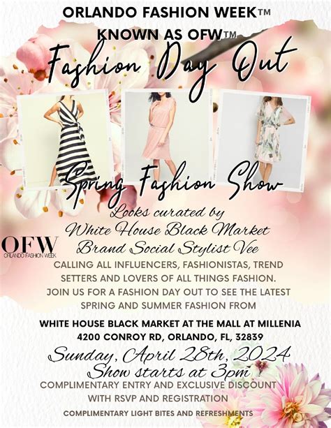 Orlando Fashion Week™️ OFW™️ 2024 Spring Fashion Show White House Black ...