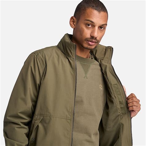 Waterproof Bomber Jacket for Men in Green