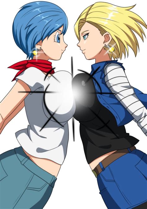 android 18 and bulma (dragon ball and 2 more) drawn by eighteenetzel ...