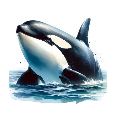 Killer Whale JPG Clipart Bundle – Orca Digital Prints (digital Download ...
