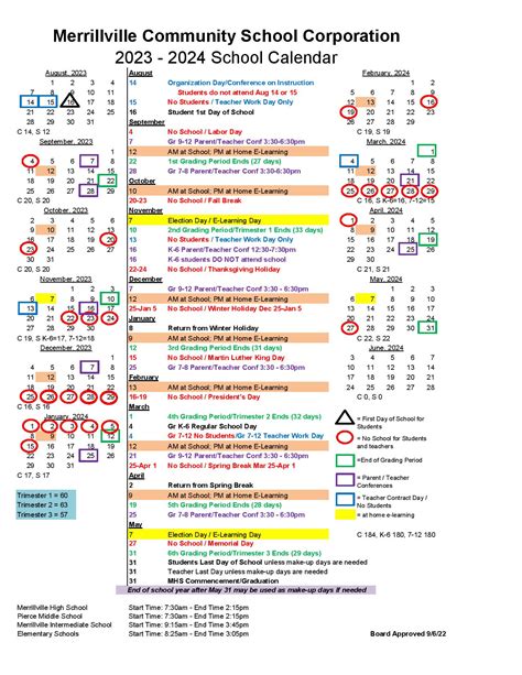 Tippecanoe School Corporation Calendar - prntbl.concejomunicipaldechinu ...