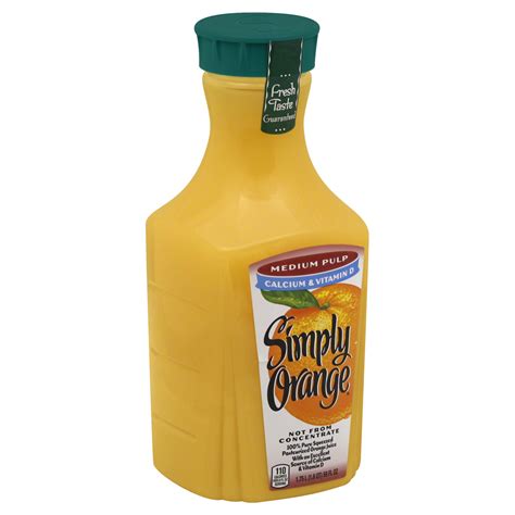 Simply Orange Orange Juice, Country Stand, Calcium, Medium Pulp, 59 fl ...