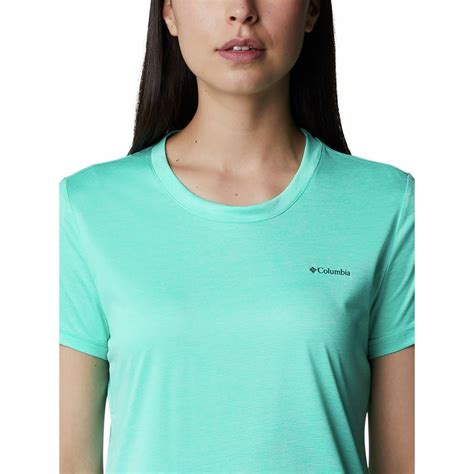Buy Columbia Womens Green Omni-Wick Columbia Hike Short Sleeve Crew ...