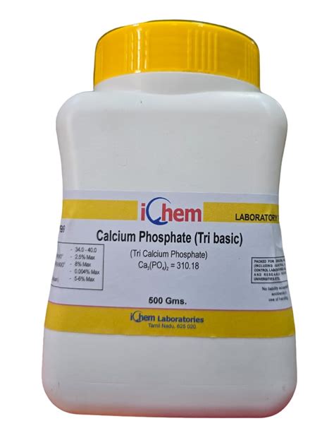 ICHEM Calcium Phosphate (500GM) Assay 90% Min (Tri basic) Lab Use Only ...
