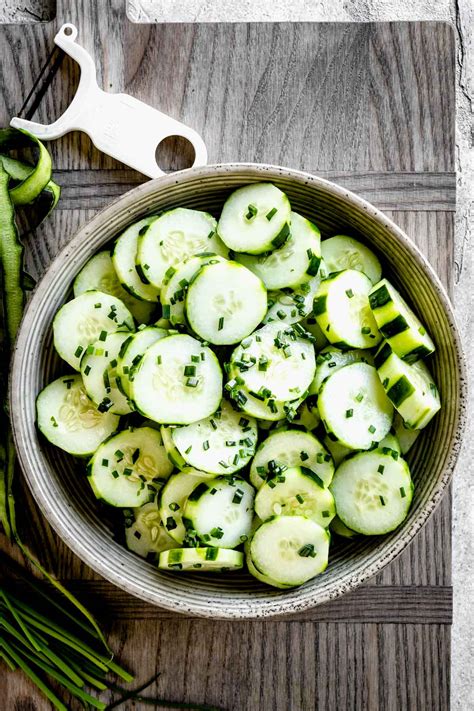 Easy Cucumber Salad Oma's German Cucumber Salad Zen & Spice
